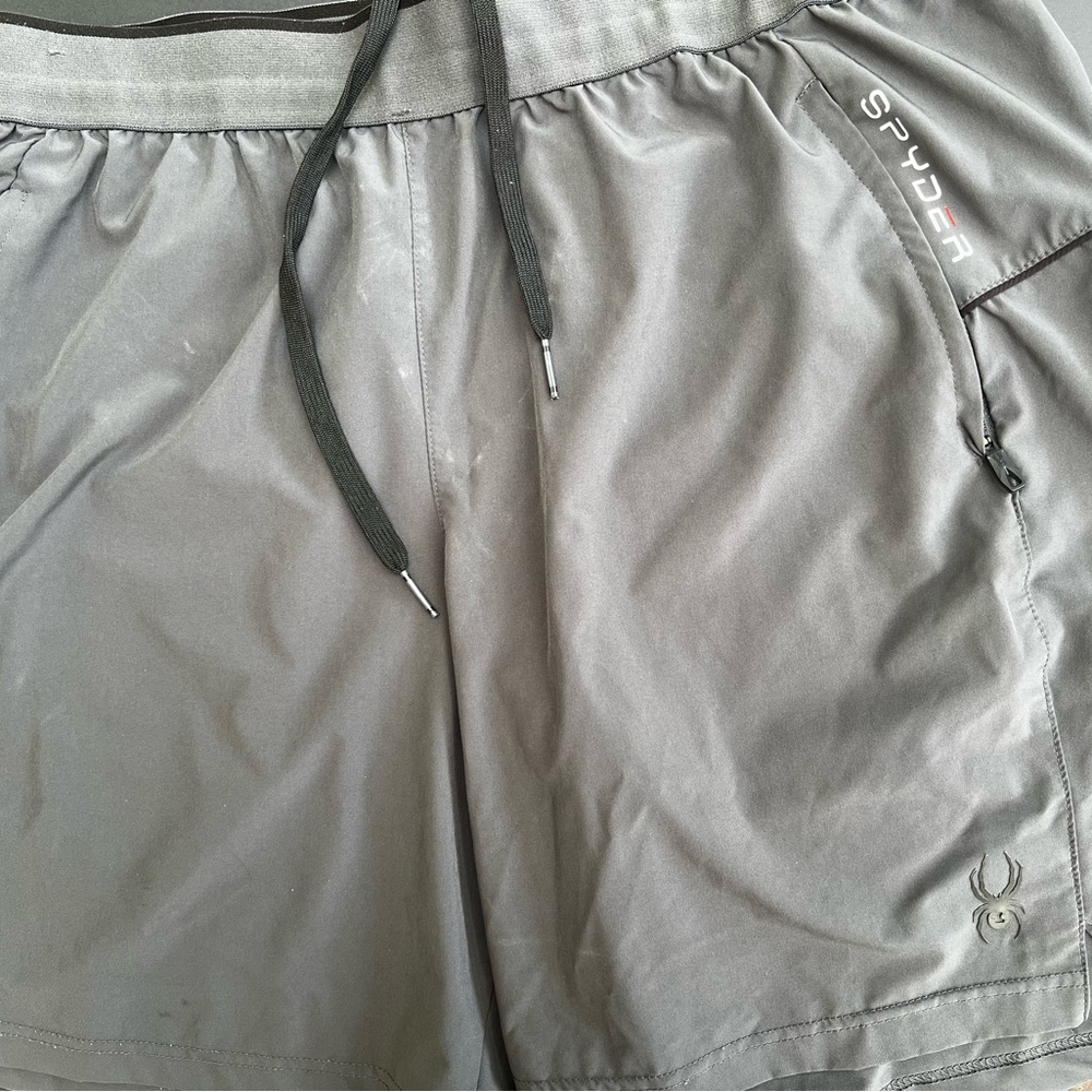 Spyder Charcoal Active Shorts